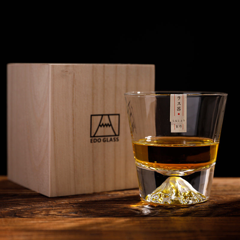 Household Compact Japanese Mount Whiskey Glass